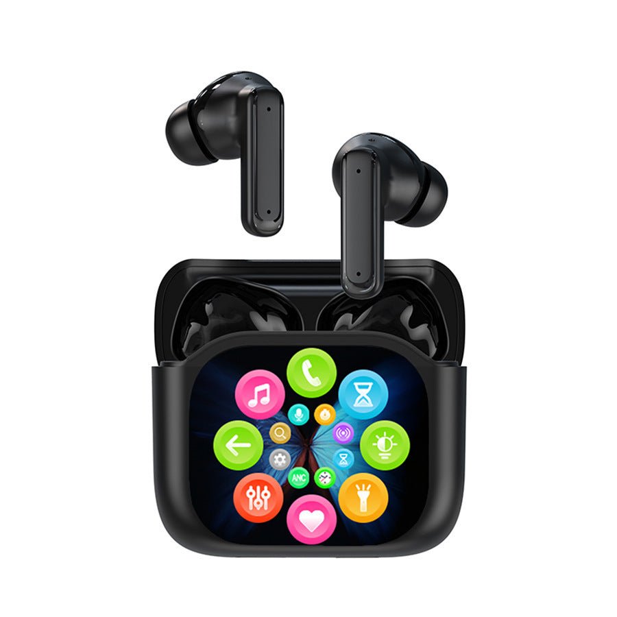 Anc Noise Cancelling Wireless Earbuds Touch Screen Mode Transfer Led Display - Delite Promotional Products