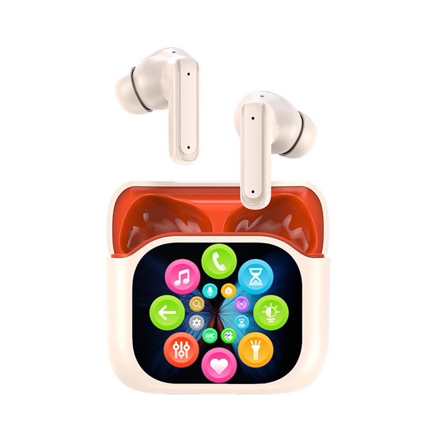 Anc Noise Cancelling Wireless Earbuds Touch Screen Mode Transfer Led Display - Delite Promotional Products