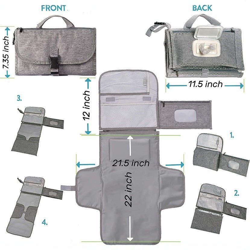 Baby Portable Diaper Changing Pad - Delite Promotional Products