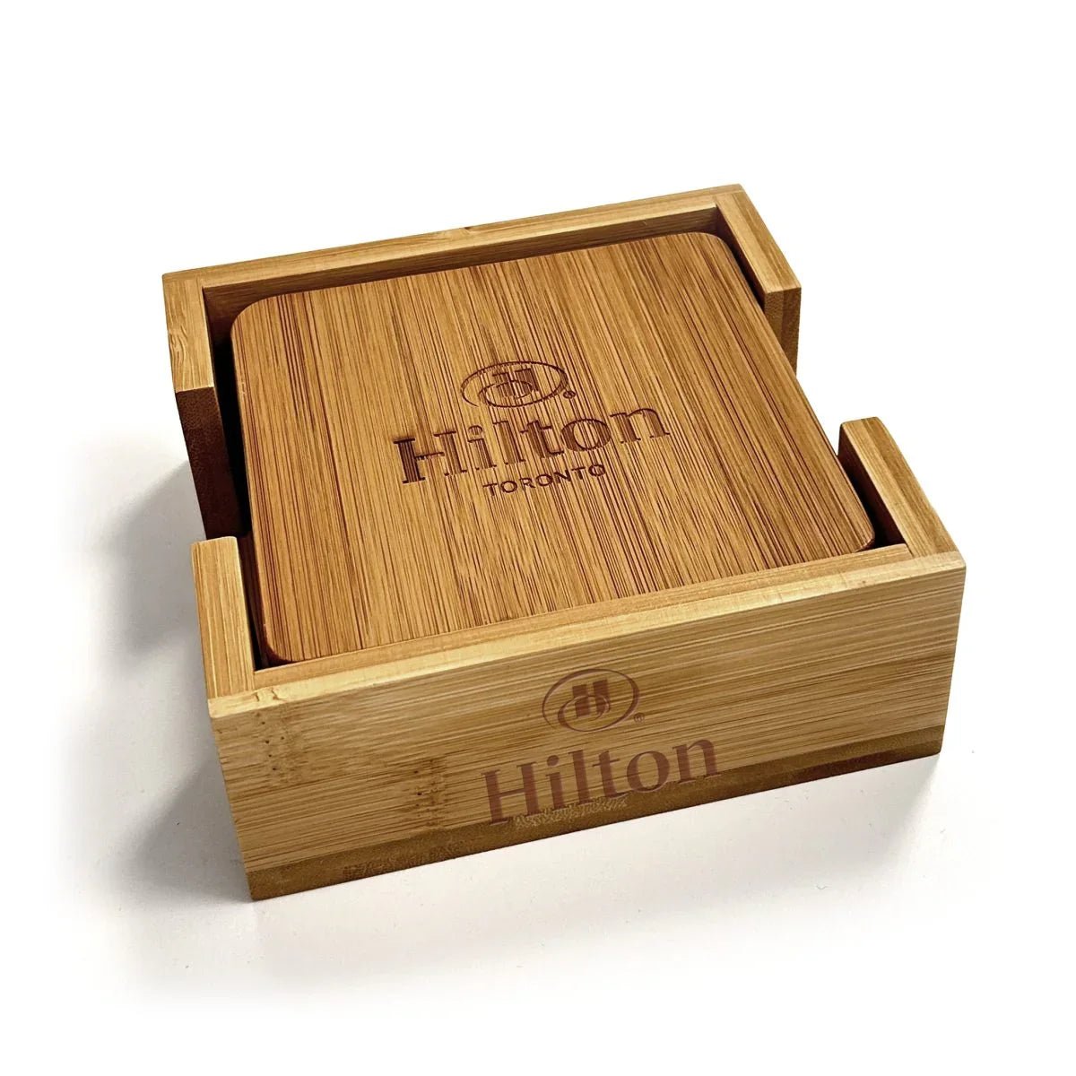 Bamboo Coasters And Gift Box Set - Delite Promotional Products