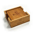 Bamboo Coasters And Gift Box Set - Delite Promotional Products