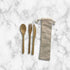 Bamboo Utensil Set With Cotton Pouch - Delite Promotional Products