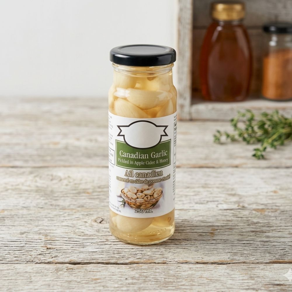 Canadian Garlic Pickled In Apple Cider & Honey - Delite Promotional Products