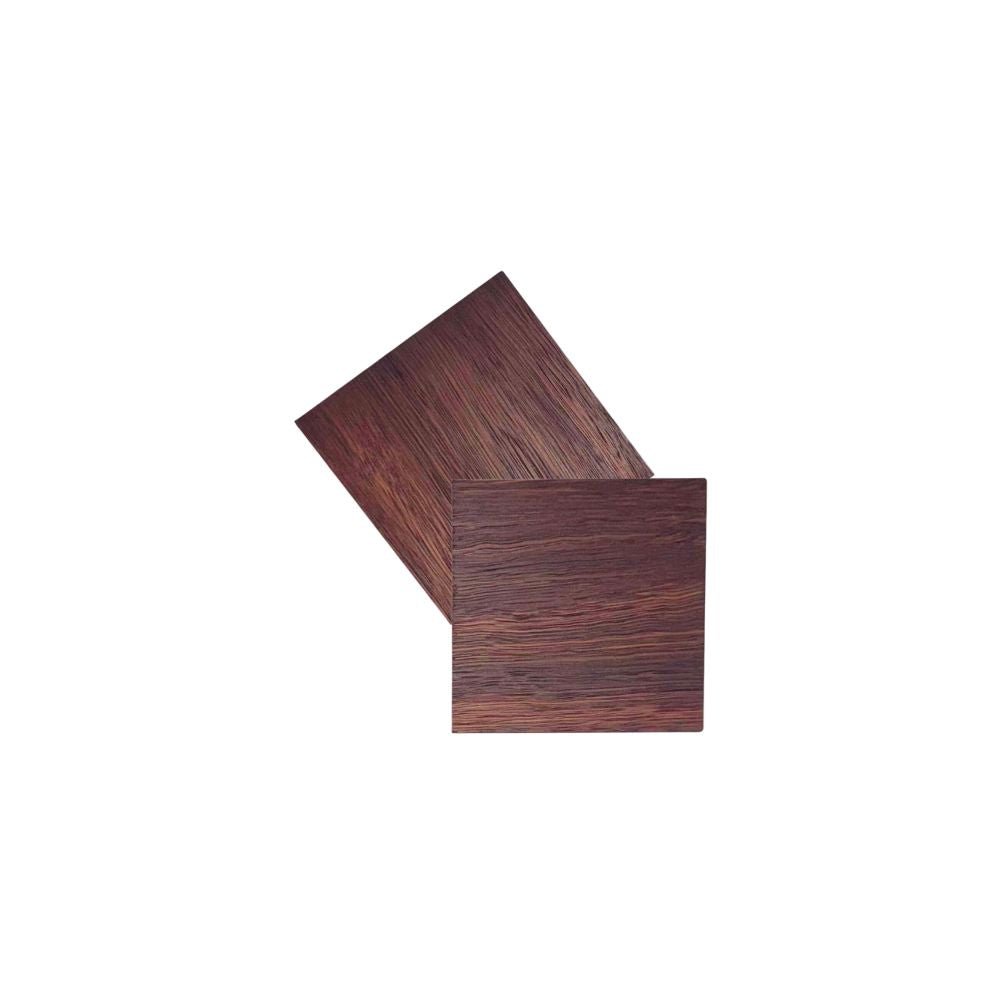 Canadian Jarrah Coaster Set Of 2 4x4 - Delite Promotional Products