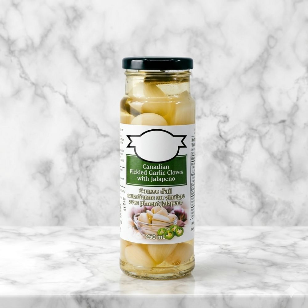 Canadian Pickled Garlic Cloves With Jalapeno - Delite Promotional Products