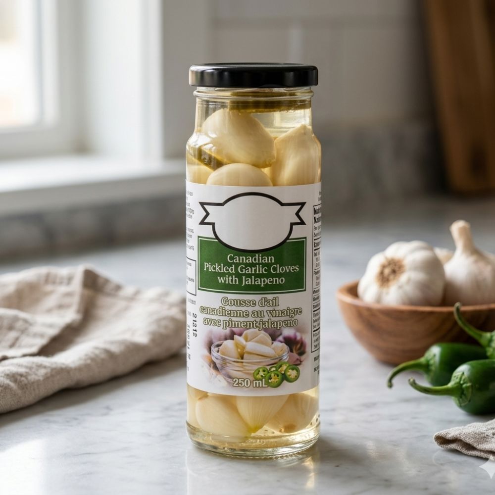 Canadian Pickled Garlic Cloves With Jalapeno - Delite Promotional Products
