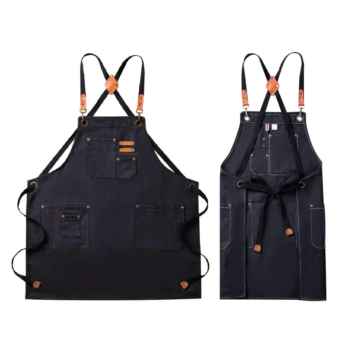 Canvas Apron With Detachable Name Patch - Delite Promotional Products