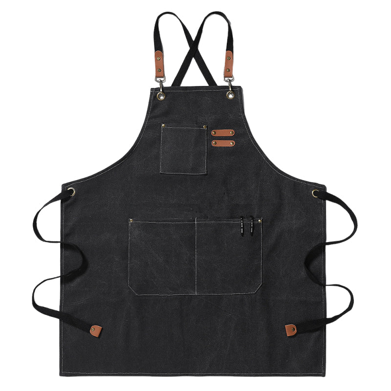Canvas Apron With Removable Name Patch - Delite Promotional Products