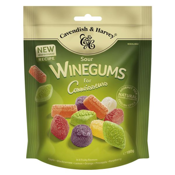 Cavendish & Harvey Sour Wine Gums - Delite Promotional Products