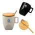 Ceramic Mug With Bamboo Lid And Spoon - Delite Promotional Products