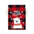Checked Christmas Tree Candy Decor Pouch - Delite Promotional Products