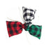 Christmas Drawstring Candy Plaid Pouches 24pcs Clips Stickers Set - Delite Promotional Products