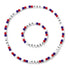 Classic Beaded Necklace Bracelet Set With Required Capital Letter - Delite Promotional Products