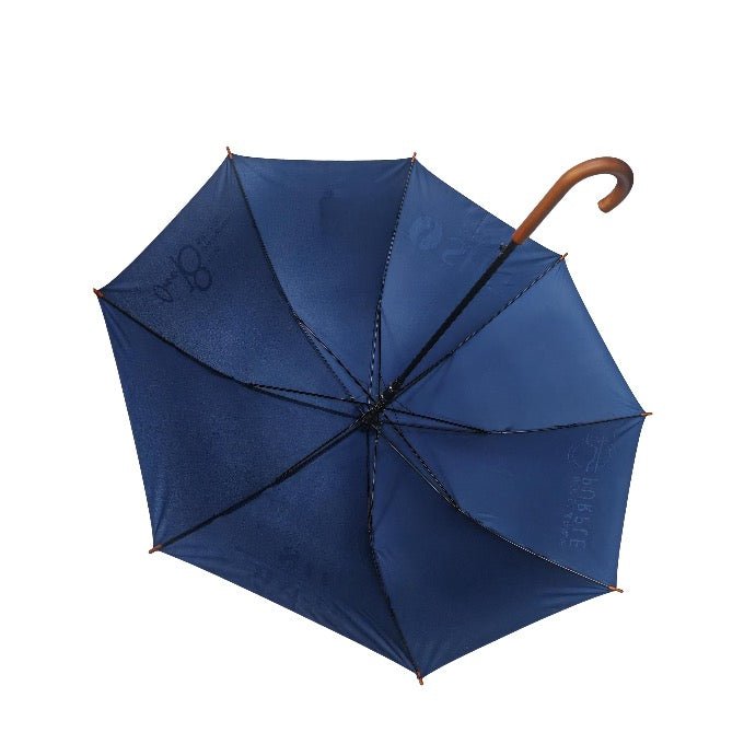 Classic Wooden J Stick Handle Auto Open Umbrella - Delite Promotional Products