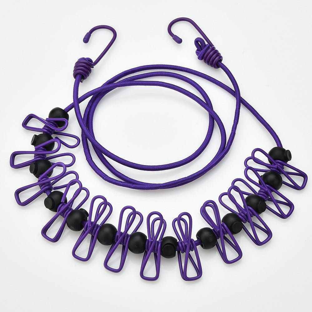 Clothes Line 12pcs Clips In Velvet Pouch - Delite Promotional Products