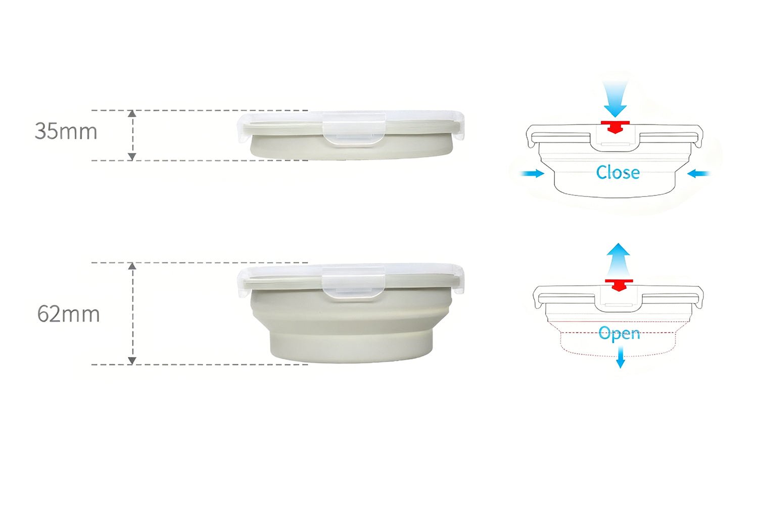 Collapsible Bowl With Lid - Delite Promotional Products