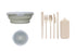 Collapsible Bowl With Utensils Set - Delite Promotional Products