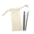 Collapsible Straw/brush Set In A Pouch - Delite Promotional Products