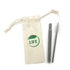 Collapsible Straw/brush Set In A Pouch - Delite Promotional Products