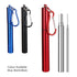 Collapsible Straw/brush Set In Aluminum Case - Delite Promotional Products