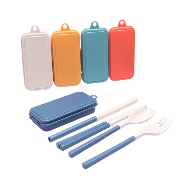 Collapsible Utensils Set With Portable Case - Delite Promotional Products