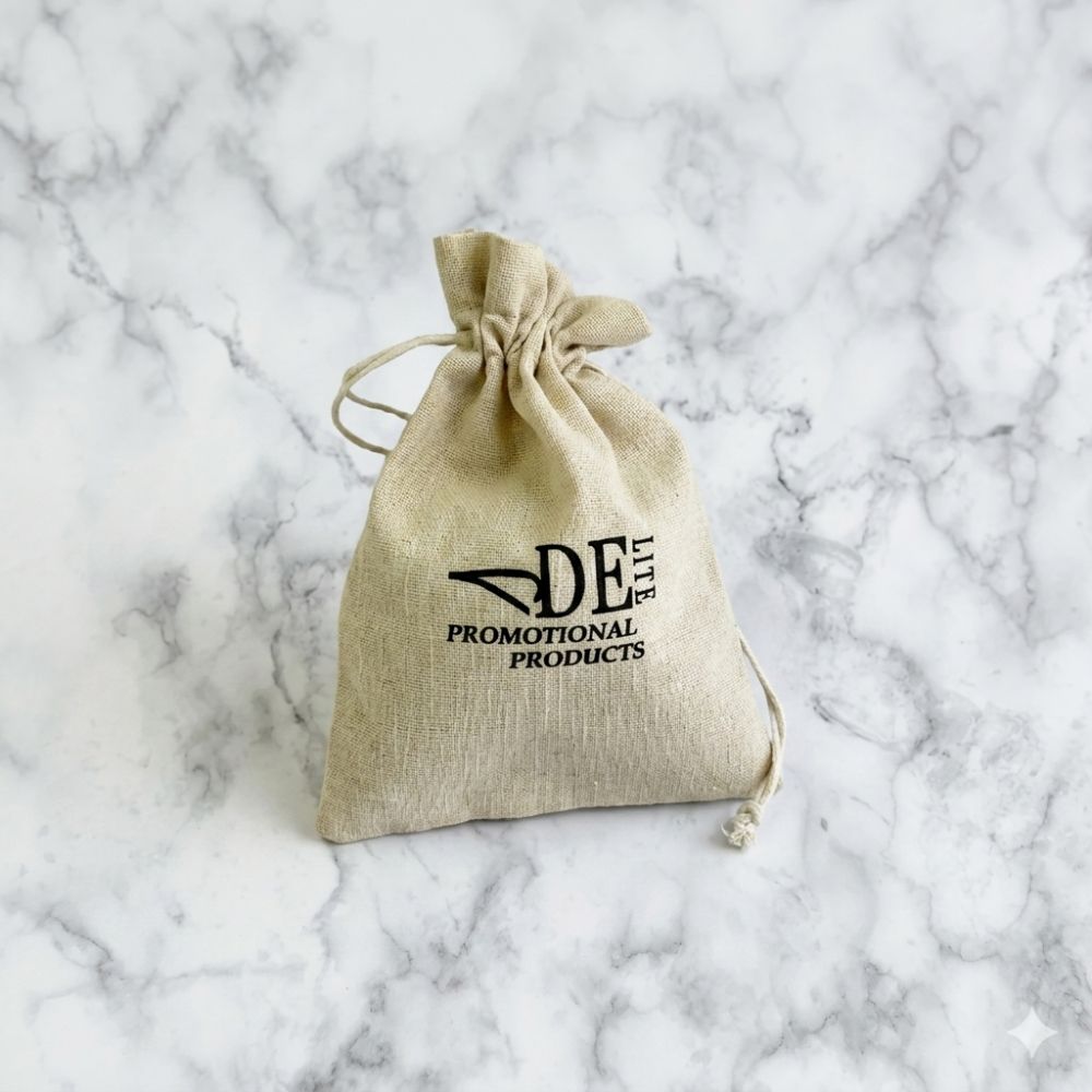 Cotton Drawstring Bag With 1 Wool Dryer Ball - Delite Promotional Products