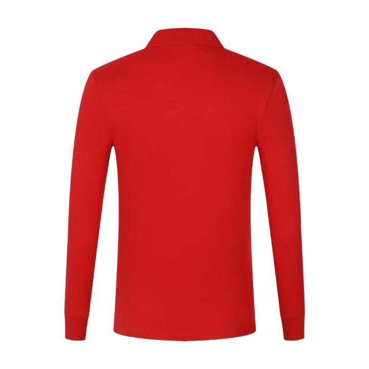 Cotton Polyester Mixed Solid Color Long Sleeves Collar T Shirt - Delite Promotional Products
