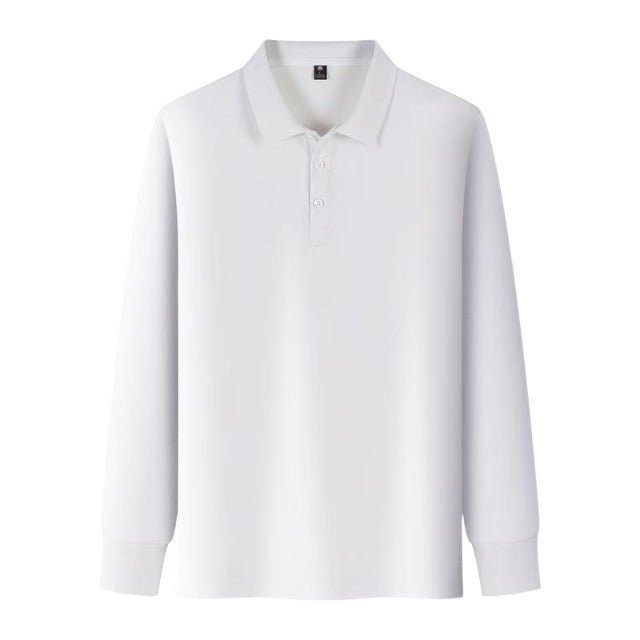 Cotton Polyester Mixed Solid Color Long Sleeves Collar T Shirt - Delite Promotional Products