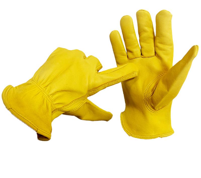 Cowhide Leather Work Gloves With Warm Lining - Delite Promotional Products