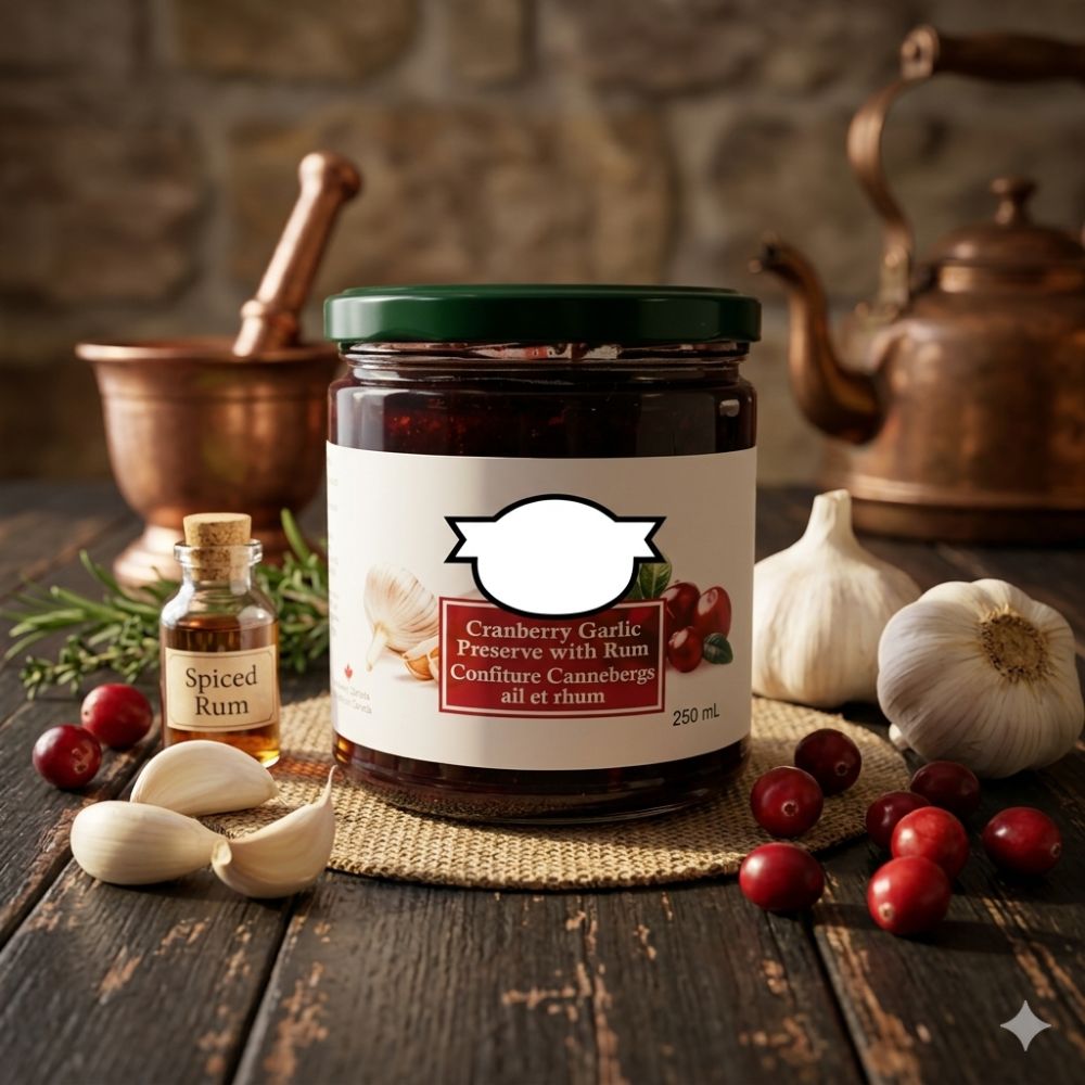 Cranberry Garlic Preserve With Rum - Delite Promotional Products