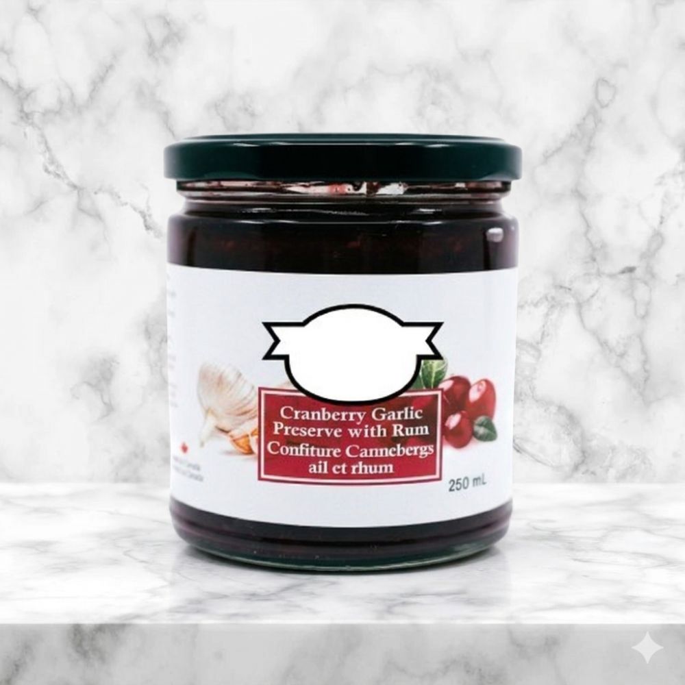 Cranberry Garlic Preserve With Rum - Delite Promotional Products