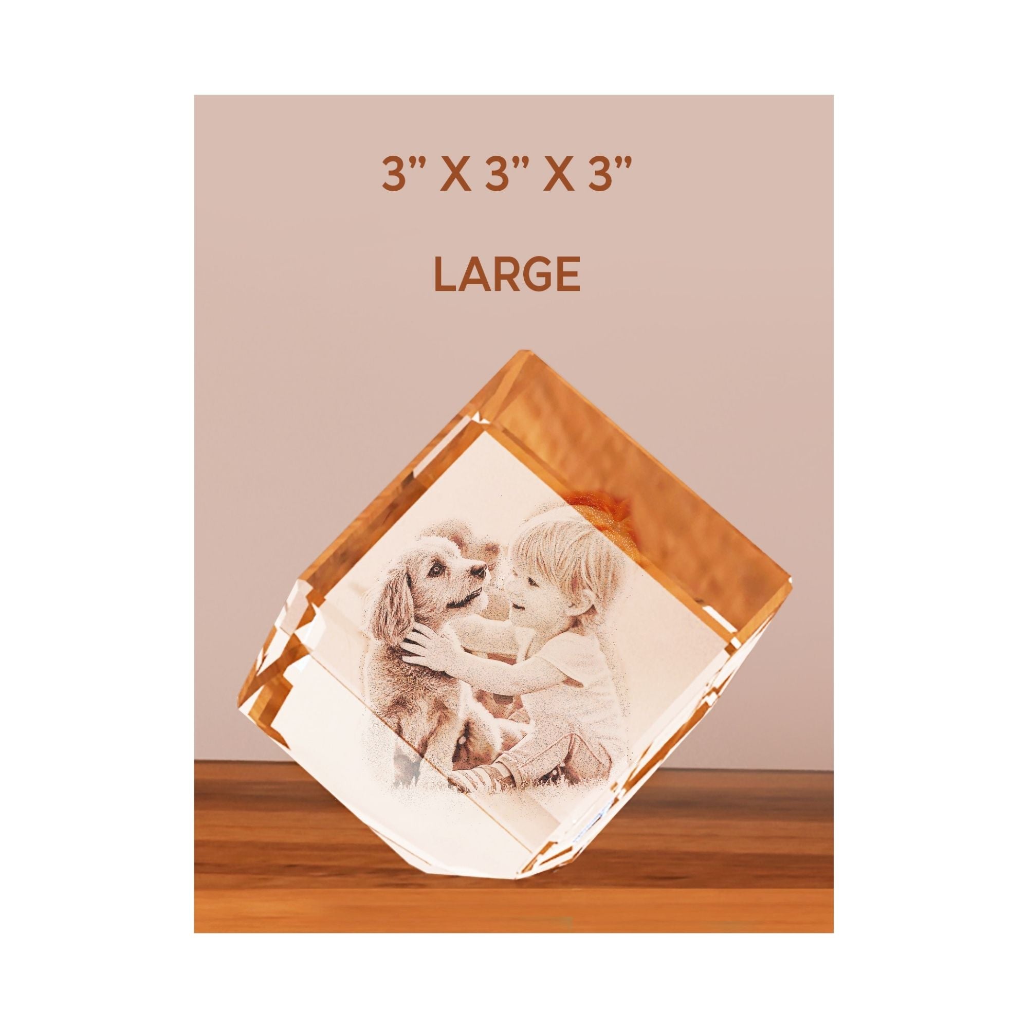 Cut Corner Crystal Large 80x80mm - Delite Promotional Products