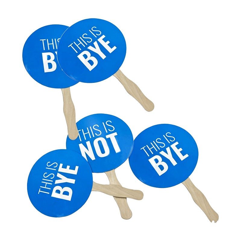 Double Sided Paper Hand Fan - Delite Promotional Products