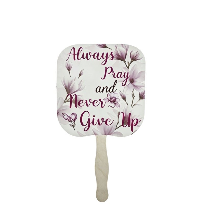 Double Sided Paper Hand Fan - Delite Promotional Products