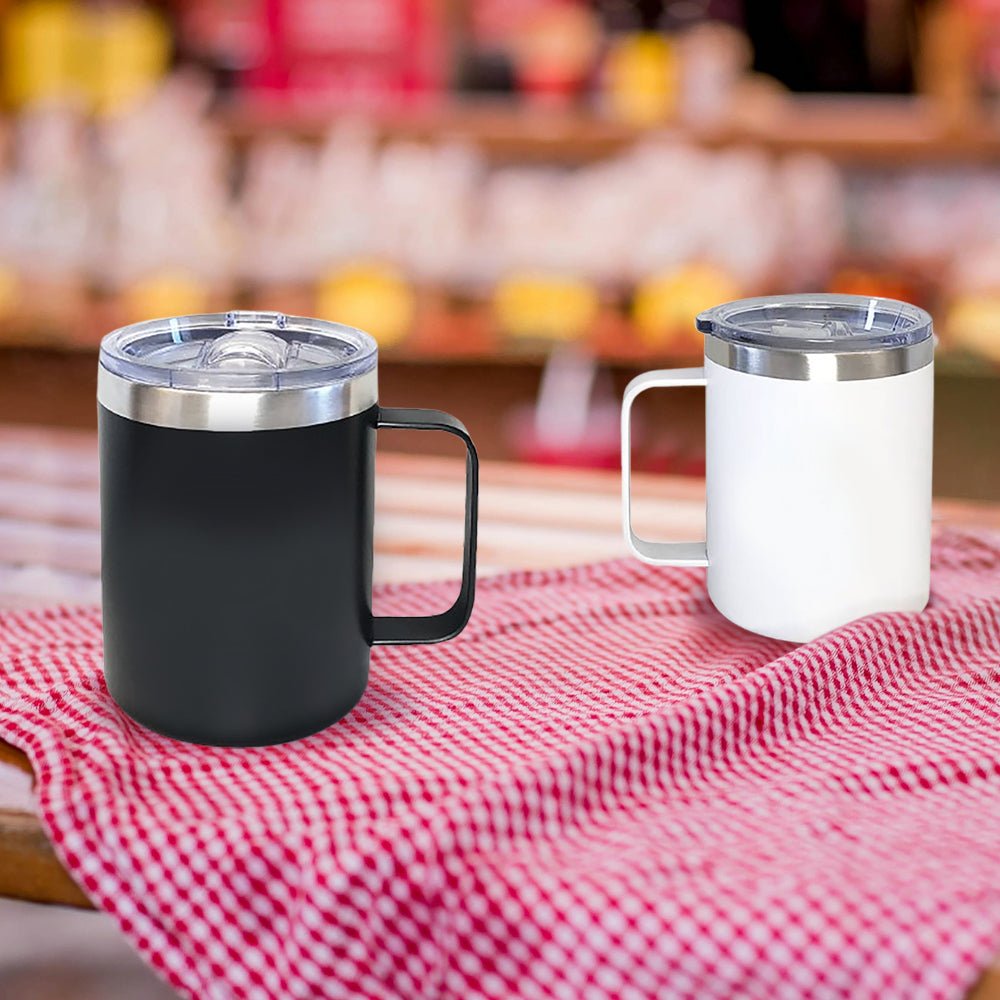 Double Wall Stainless Steel Mug With Handle - Delite Promotional Products