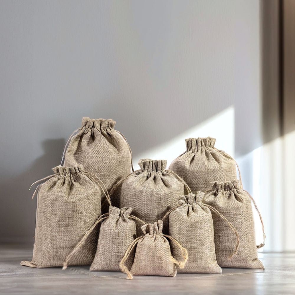 Drawstring Burlap Bag - Delite Promotional Products