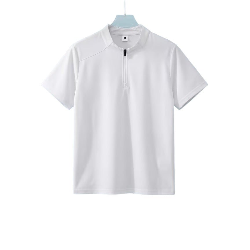 Dry Fit Zip Stand Collar T Shirt - Delite Promotional Products