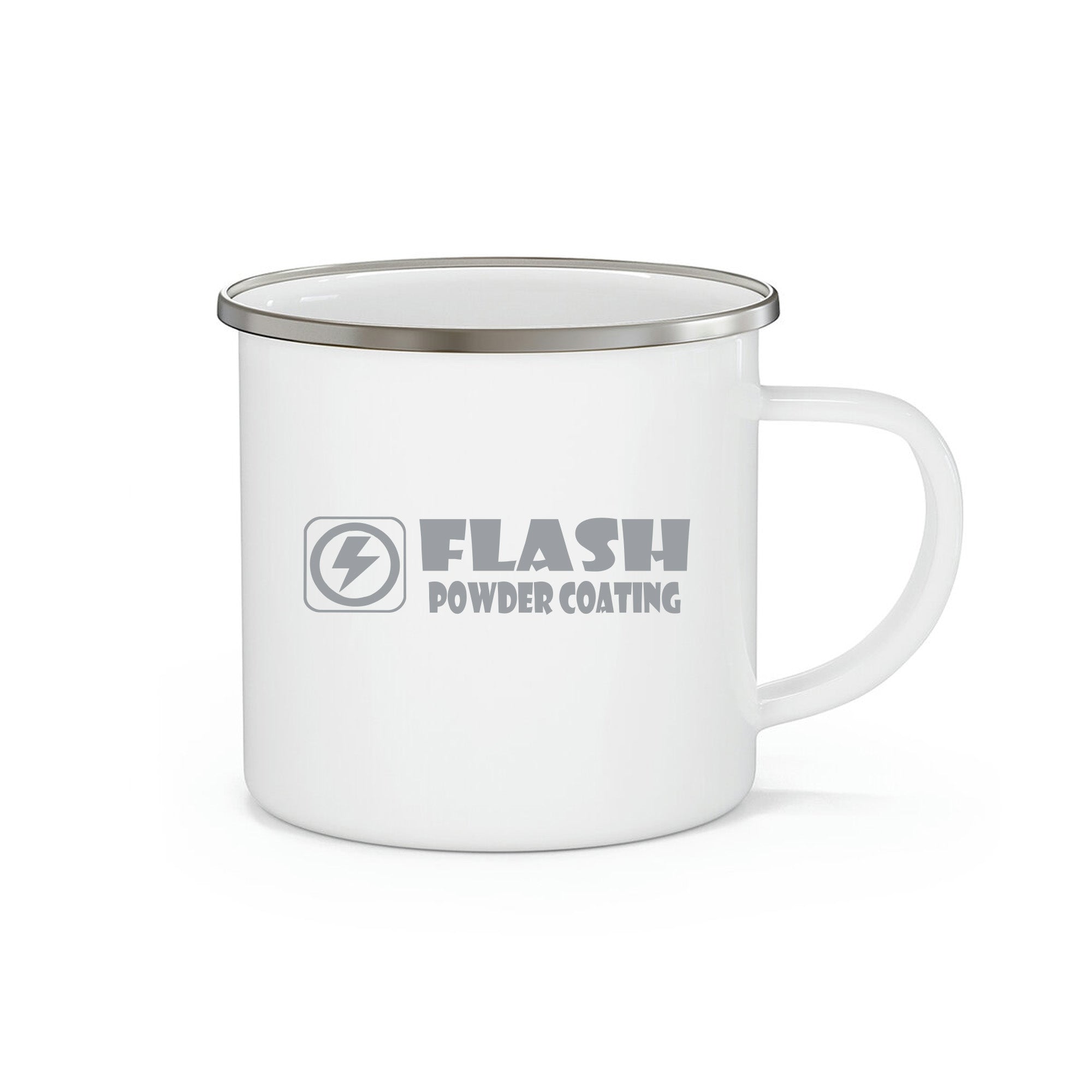 Tasse en émail pour feu de camp