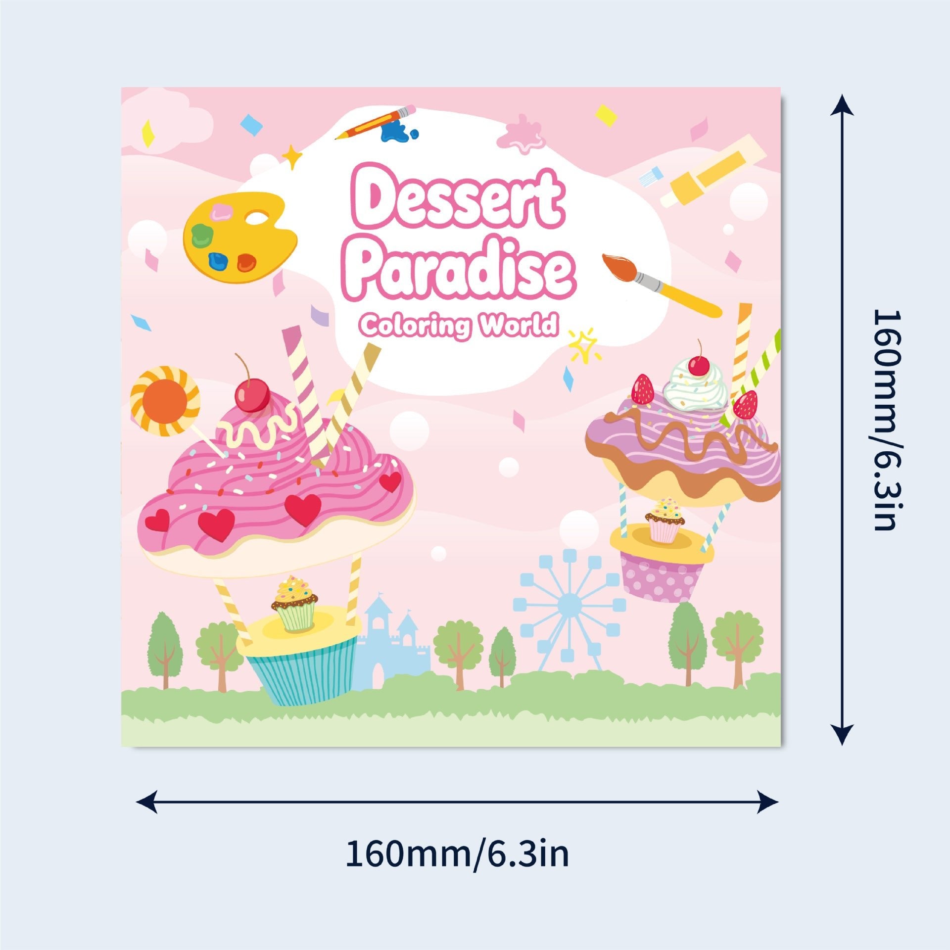 Farm Traffic Dessert Animal Theme Coloring Book 16pages - Delite Promotional Products