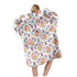 Flannel Tv Blanket Oversize Hoodie For Adult - Delite Promotional Products