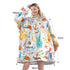 Flannel Tv Blanket Oversize Hoodie For Adult - Delite Promotional Products