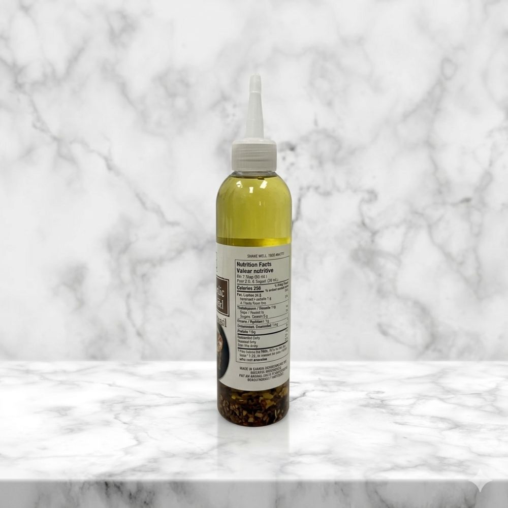 Flavoured Roasted Garlic Oil With Scapes 250ml - Delite Promotional Products