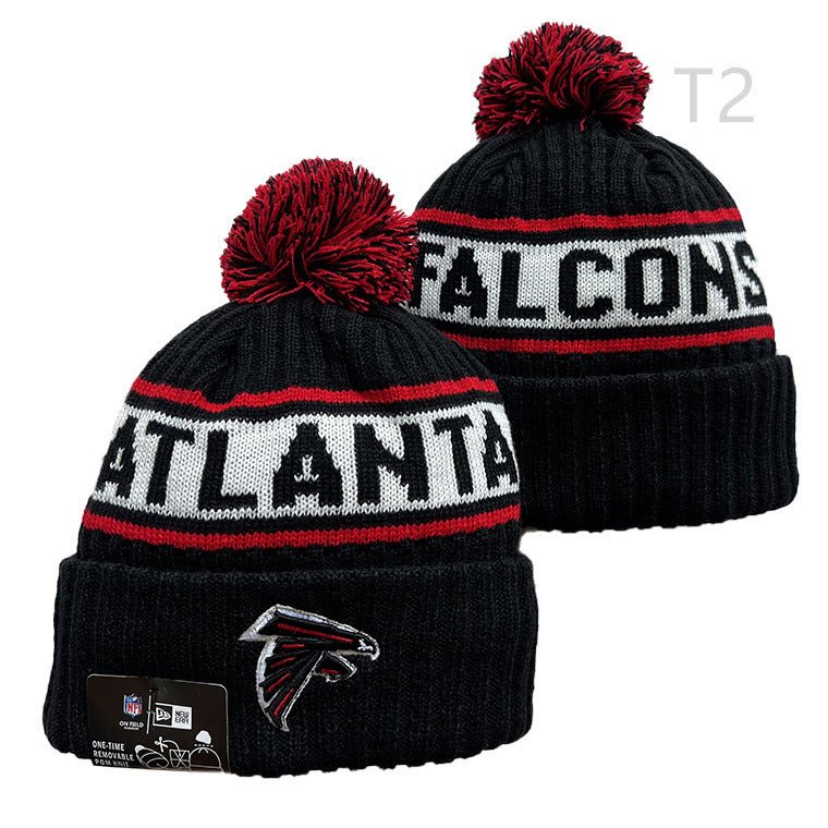 Football City Cuffed Beanie Knitted Pom Hat Sports Fan Winter Gift - Delite Promotional Products