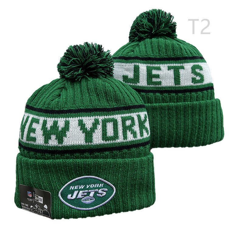 Football City Cuffed Beanie Knitted Pom Hat Sports Fan Winter Gift - Delite Promotional Products