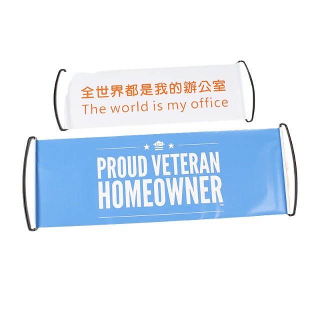 Full Color Double Sides Printed Retractable Hand - pull Flag - Delite Promotional Products