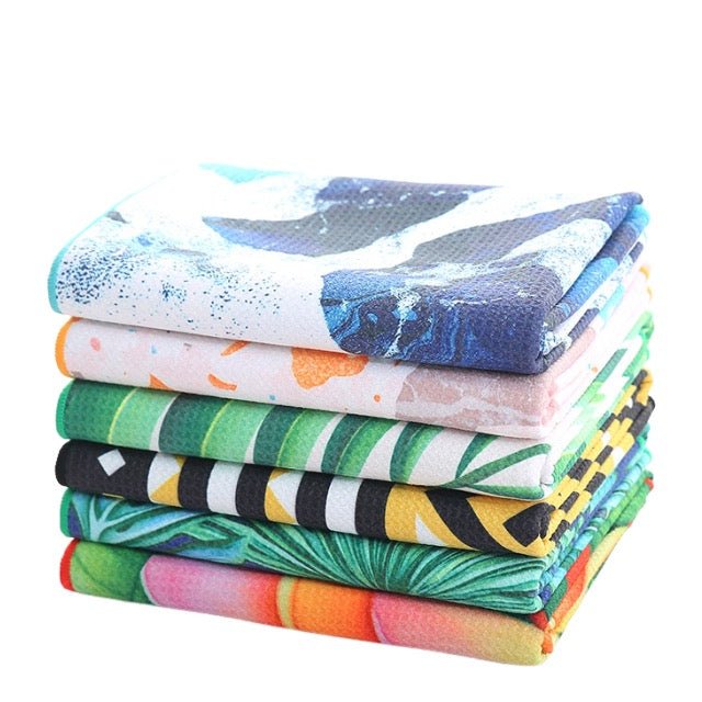 Full Color Full Size Double Sides Printed Sport Waffle Towel - Delite Promotional Products