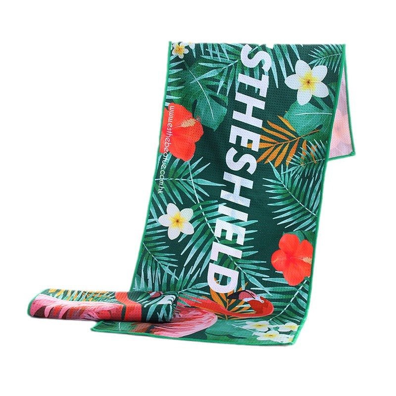 Full Color Full Size Double Sides Printed Sport Waffle Towel - Delite Promotional Products