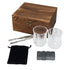 Glass Whiskey Set With Stone And Wood Crate Box - By Boat - Delite Promotional Products