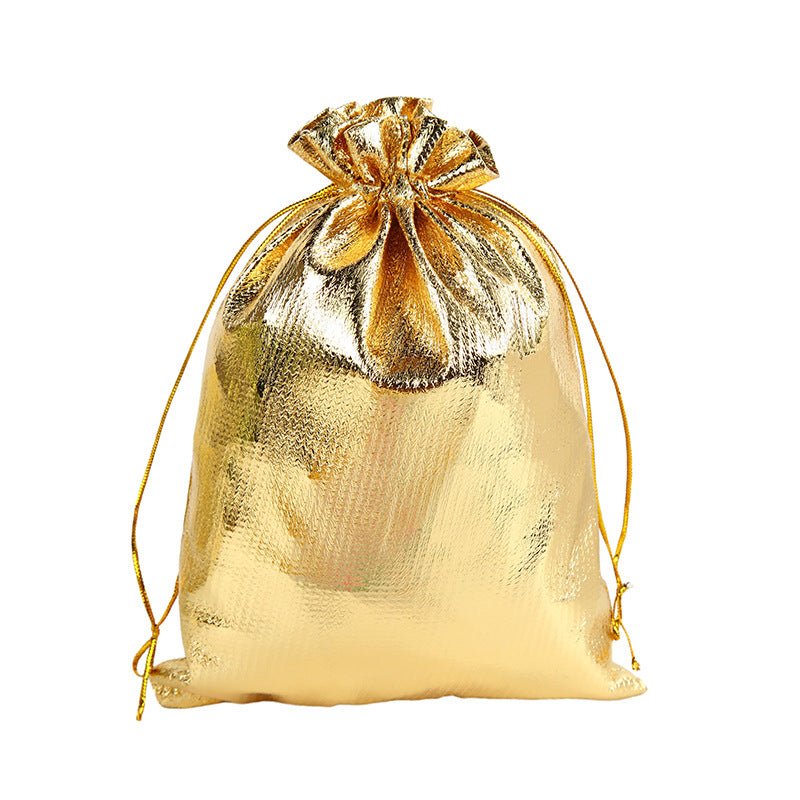 Gold Drawstring Gift Pouch - Delite Promotional Products