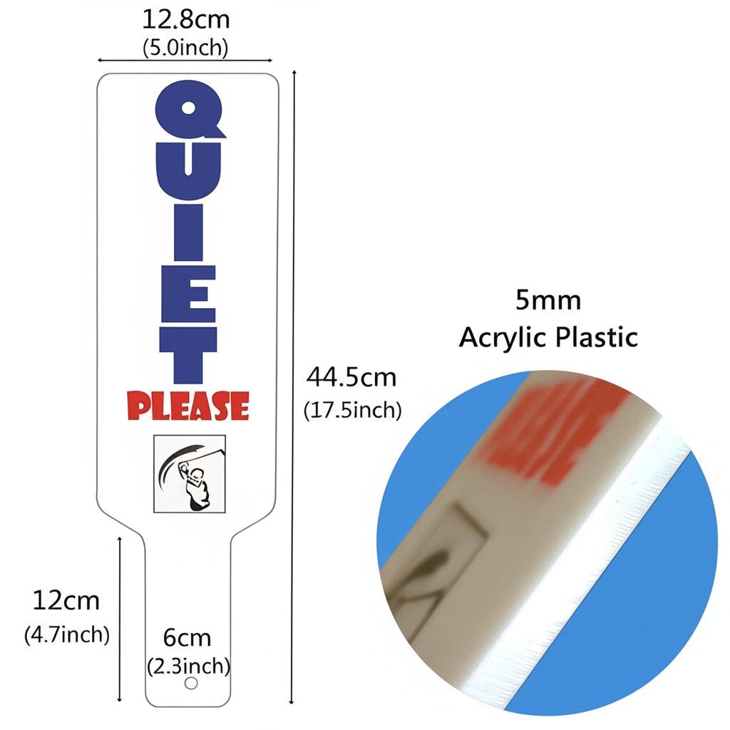 Golf Tee Box Marker Sign Plastic Two Sides Printed - Delite Promotional Products